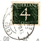 990295	Rossum	1960 Gld	 	Gelopen met postzegel, Ophalen of Verzenden, 1940 tot 1960, Gelderland
