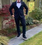 Slim Fit pak donkerblauw Maat 52 -Ruilen voor kratje Hertog, Ophalen, Zo goed als nieuw, Maat 52/54 (L), Blauw