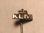 Metalen KLM KON. NED. LUCHTVAART MIJ. Speld (Metaalkleur)., Verzenden, Zo goed als nieuw, Transport, Speldje of Pin