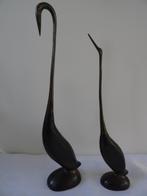 Messing kraanvogels zwanen beelden beeld zwaan kraanvogel, Ophalen of Verzenden, Zo goed als nieuw, Vogel, Beeldje of Figuurtje