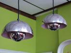 2 Verner Panton flowerpot chroom space age design jaren 70, Huis en Inrichting, Lampen | Hanglampen, Gebruikt, Poulsen, ?, Metaal