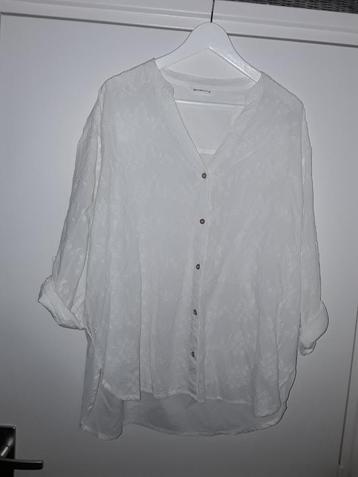 Encuentro Witte Blouse Met Leuke Bloemetjes Patroon Maat M