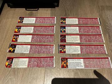 Transformers G1: 10x tech Specs 1985 Autobots, 2,50 stuk  beschikbaar voor biedingen