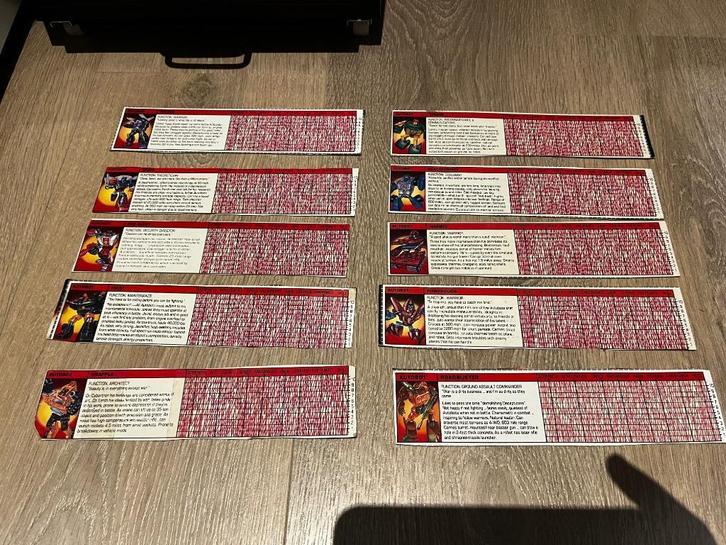 Transformers G1: 10x tech Specs 1985 Autobots, 2,50 stuk, Verzamelen, Transformers, Gebruikt, G1, Autobots, Ophalen of Verzenden