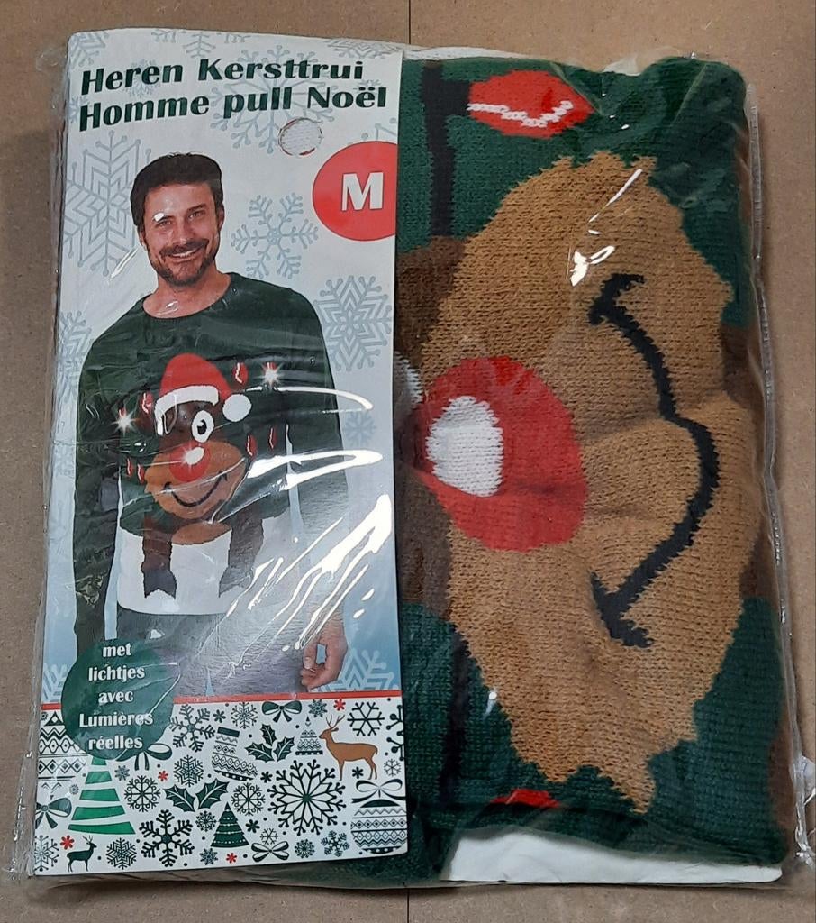 Kersttrui met Rudolph - Maat M, Ophalen, Onbekend, Maat 48/50 (M), Zo goed als nieuw