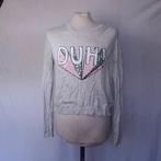 Leuk grijs shirt.'Duh!' in pailletjes.Mt M.Merk Divided, Maat 38/40 (M), ., Ophalen of Verzenden, Zo goed als nieuw
