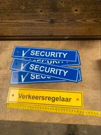 security of verkeersregelaar auto bordje. Ca 30x7 cm, G, G, Ophalen of Verzenden, Zo goed als nieuw