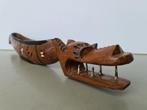 Afrikaanse houten drakenboot houtsnijwerk ingelegd l= 65cm, Ophalen of Verzenden