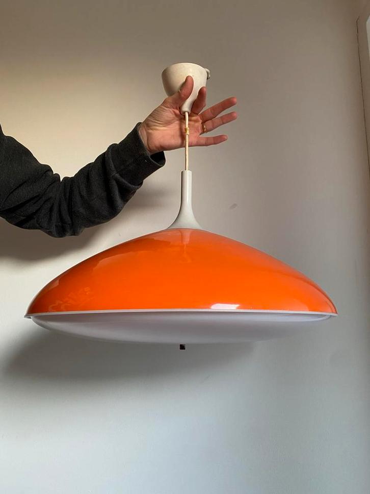 Vintage Temde Leuchten Pop Art Lamp, jaren '60, Huis en Inrichting, Lampen | Hanglampen, Gebruikt, Minder dan 50 cm, Kunststof