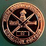 Coin korps commandotroepen operatie FOXTROT, Ophalen of Verzenden, Landmacht, Nederland, Embleem of Badge