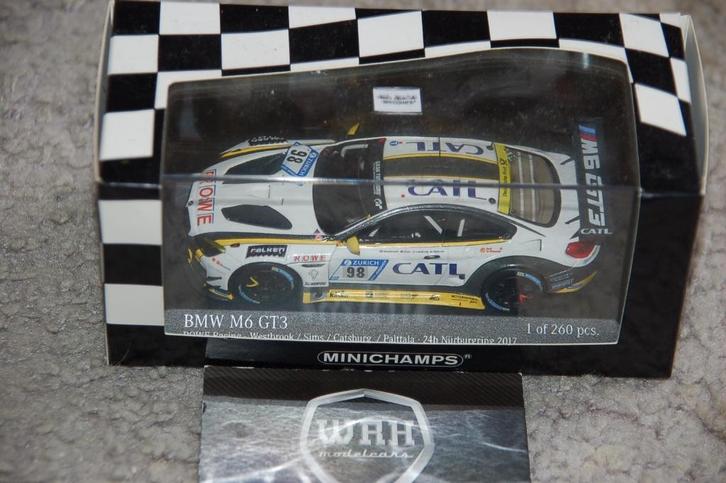 1:43 BMW M6 GT3 ROWE #98 MINICHAMPS WRH, Hobby en Vrije tijd, Modelauto's | 1:43, Zo goed als nieuw, Auto, MiniChamps, Ophalen of Verzenden