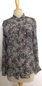 Leuk groen silk bloemen print bloesje/top van Marc Cain! M, Verzenden, Zo goed als nieuw, Maat 38/40 (M), Groen