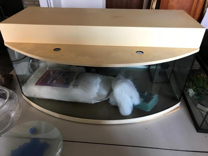 aquarium terrarium 1x0,6x0,4m met verlichting, pomp, therm., Dieren en Toebehoren, Vissen | Aquaria en Toebehoren, Gebruikt, Leeg aquarium