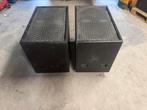 Turbosound dubbel 15 inch subs, Subwoofer, Zo goed als nieuw, 120 watt of meer, Ophalen