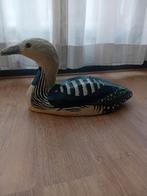 eend papier maché, Ophalen