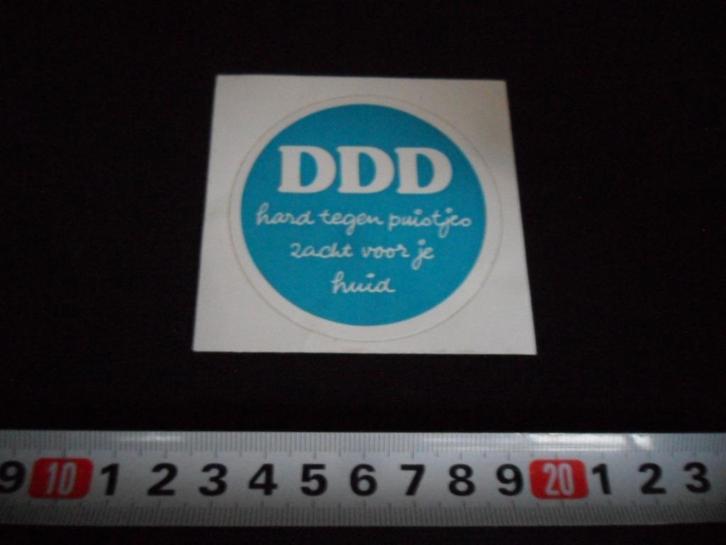 sticker DDD hard tegen puistjes zacht voor je huid, Verzamelen, Stickers, Zo goed als nieuw, Bedrijf of Vereniging, Ophalen
