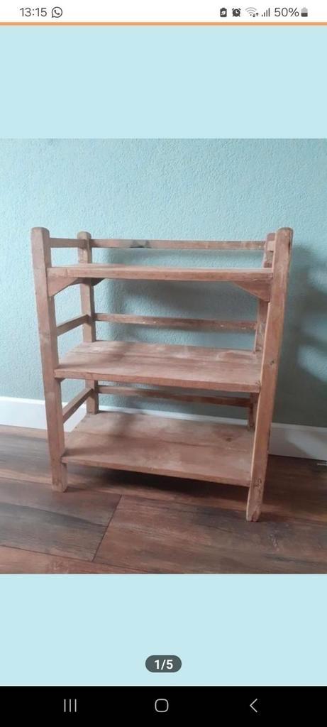 Uniek oud houten landelijke kastje sidetable, Huis en Inrichting, Kasten | Overige, Zo goed als nieuw, Ophalen of Verzenden