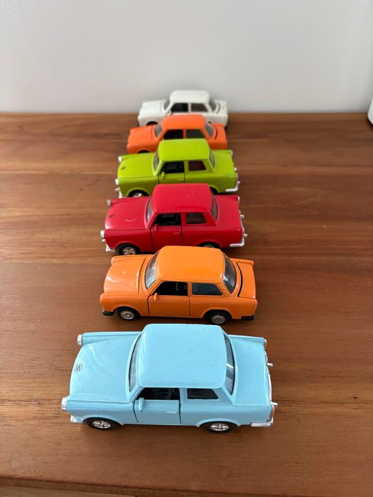 6 Trabant Modelauto's - Verzamelobjecten, Hobby en Vrije tijd, Modelauto's | 1:24, Gebruikt, Auto, Overige merken, Ophalen of Verzenden