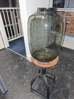 Grote vaas, mooie kwaliteit grijs glas, Huis en Inrichting, Woonaccessoires | Stolpen, Ophalen of Verzenden, Zo goed als nieuw