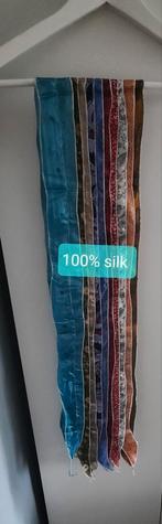 Kleurrijke patchwork stroken sjaal 100% zijde - nieuw, Silk route, Ophalen of Verzenden, Nieuw, Sjaal