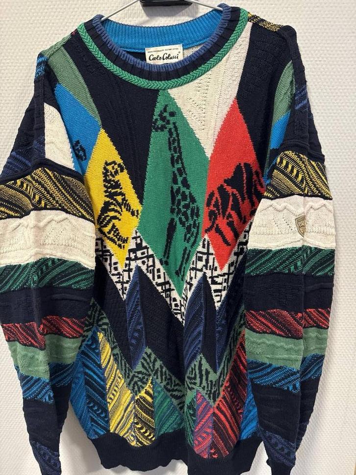 Unieke Carlo Colucci Safari Trui, Kleding | Heren, Truien en Vesten, Zo goed als nieuw, Ophalen of Verzenden