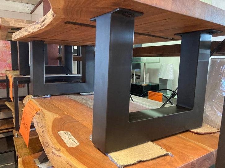 Partij van twintig sets zwarte u-salontafelpoten, Huis en Inrichting, Tafelonderdelen, Nieuw, Tafelpoot, 50 tot 100 cm, 50 tot 100 cm