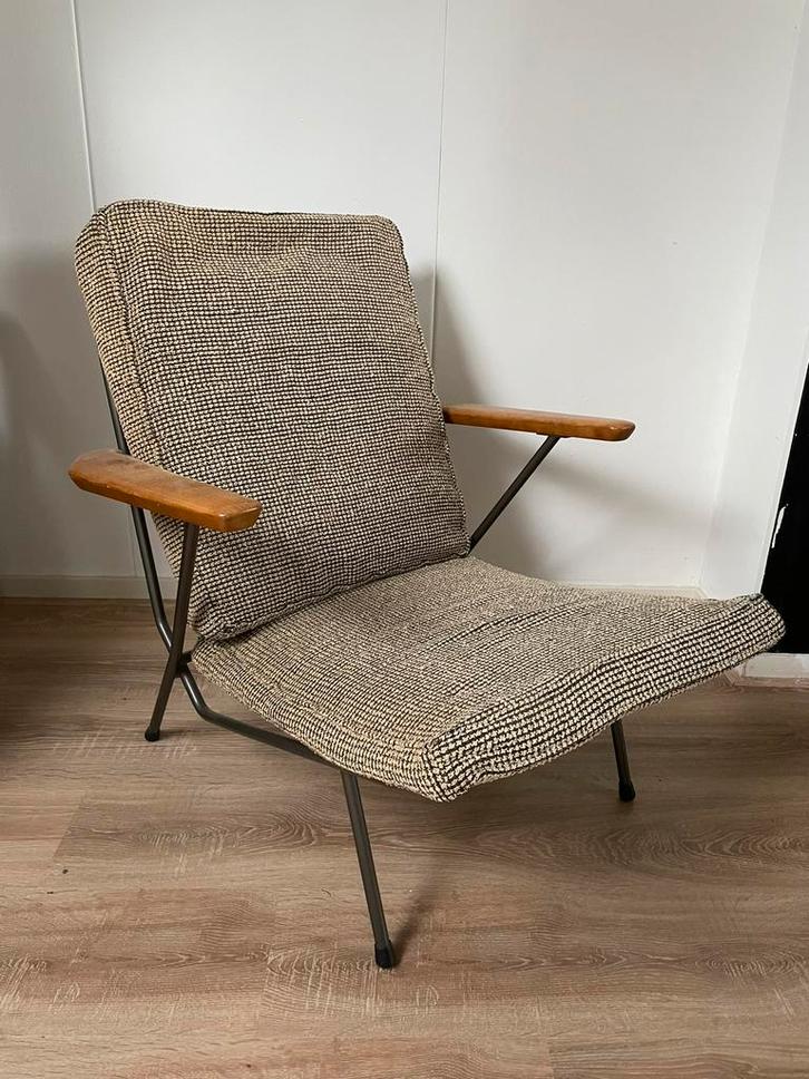 Koene Oberman fauteuil voor Gelderland 1954, Huis en Inrichting, Fauteuils, Gebruikt, Stof, 50 tot 75 cm, 75 tot 100 cm, Verzenden