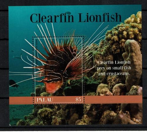 palau 2019 pf blok koraalduivel vissen zeeleven fishes, Postzegels en Munten, Postzegels | Thematische zegels, Postfris, Dier of Natuur