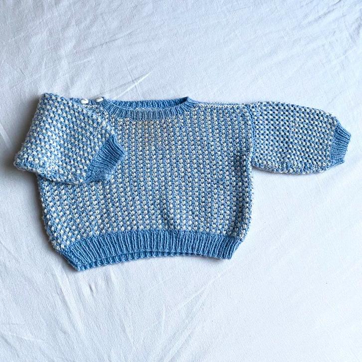 Wollen trui handgemaakt maat 62-68, Kinderen en Baby's, Babykleding | Maat 74, Zo goed als nieuw, Jongetje of Meisje, Truitje of Vestje