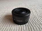 CANON EF-M 22MM F/2 STM lens vast brandpunt prime pancake, Ophalen of Verzenden, Zo goed als nieuw, Standaardlens