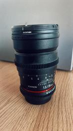 Rokinon 35mm T1.5 Cine Lens, Ophalen of Verzenden, Gebruikt