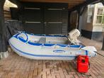 Mooie Rubberboot met 5PK Johnson (Suzuki) – Compleet pakket!, Watersport en Boten, Rubberboten, Zo goed als nieuw, Benzine, Minder dan 70 pk
