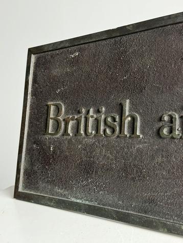 British Airways bordje plaque beschikbaar voor biedingen