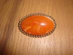 Broche, Ophalen of Verzenden, Zo goed als nieuw, Oranje, Overige materialen