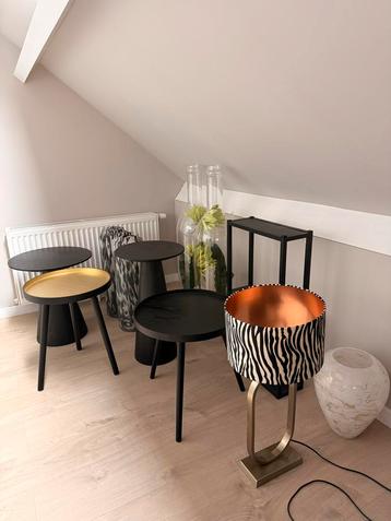 Diverse Meubels & Accessoires - Bijzettafels, Vazen, Lamp beschikbaar voor biedingen