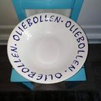 Oliebollen schaal blauwe letters, Ophalen, Gebruikt, Schaal of Schalen, Overige stijlen