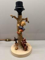 Hummel Lamp Jongen in Boom met Hond - Vintage Kinderlampje, Ophalen of Verzenden