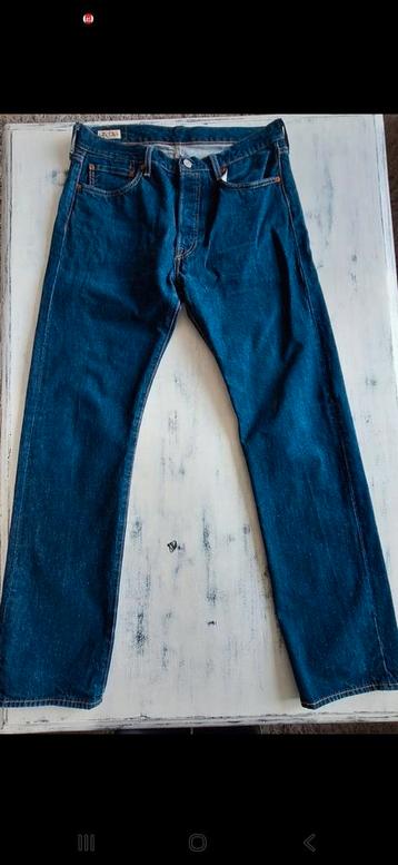 Te koop Levi's 501 heren spijkerbroek donkerblauw maat 33/32 beschikbaar voor biedingen