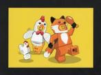 Ansichtkaart Lego Legofiguren Kip Vos Kuiken., Ophalen of Verzenden, 1980 tot heden, Ongelopen, Kinderen