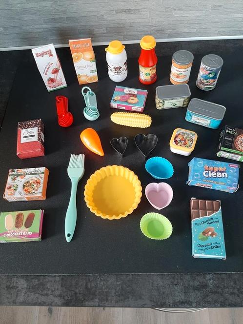 Mini boodschapjes en accessoires voor bij de kinderkeuken, Kinderen en Baby's, Speelgoed | Speelkeukens, Zo goed als nieuw, Speelkeuken-accessoire