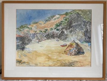 SCHILDERIJ KUST 60x80 cm  beschikbaar voor biedingen