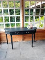 Elegante zwarte sidetable met lades, Ophalen, Gebruikt, 100 tot 150 cm, Klassiek