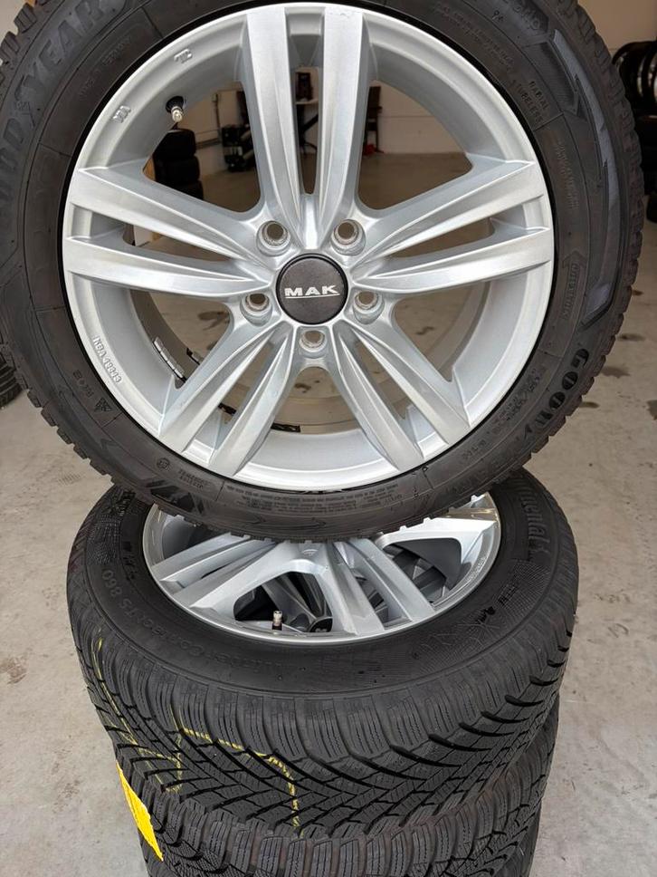 Zeer mooie Mak velgen met winterbanden Golf, Auto-onderdelen, Banden en Velgen, Banden en Velgen, Winterbanden, 16 inch, 205 mm