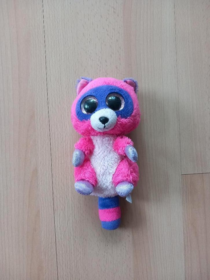 Ty Beanie Boo Roxie knuffel wasbeer knuffeldier, Kinderen en Baby's, Speelgoed | Knuffels en Pluche, Gebruikt, Overige typen, Ophalen of Verzenden