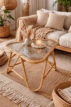 Vintage bijzettafel ,rotan ,Rohé Noordwolde., Ophalen of Verzenden, Zo goed als nieuw