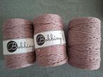 Macramé oud roze 5mm bobbiny, Ophalen of Verzenden, Zo goed als nieuw, Breien of Haken, Wol of Garen