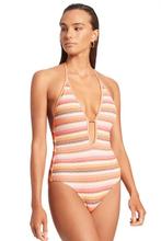 Jets Australia capri stripe plunge swimsuit size 40 New, Nieuw, Ophalen of Verzenden, Badpak, Jets Australia