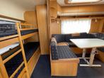 Dethleffs Camper 590 6 PERS. Airco mover tent, Caravans en Kamperen, Ringverwarming, Rondzit, Bedrijf, 5 tot 6 meter