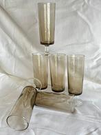 6 rookglas champagneglazen Luminarc Cavalier France, Ophalen of Verzenden, Zo goed als nieuw, Overige typen