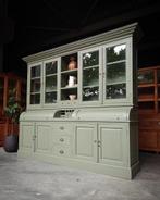 Groene grutterskast | Apothekerskast | Buffetkast #1869, 200 cm of meer, Met deur(en), Ophalen of Verzenden, 200 cm of meer